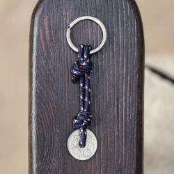 Porte clé Le Sou Français  - navigateur bleu marine