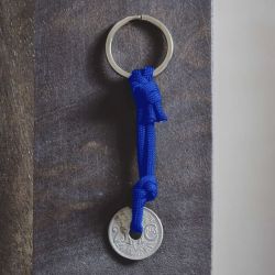 Porte clé Le Sou Français  - bleu majorelle