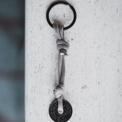 Porte clé Le Sou Français  - le Charbon beige