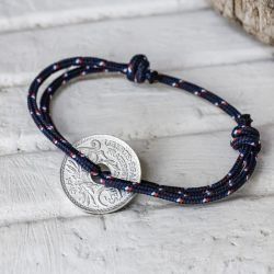 Bracelet Le Sou Français  - navigateur bleu marine