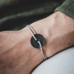 Bracelet Le Sou Français  - le Charbon beige