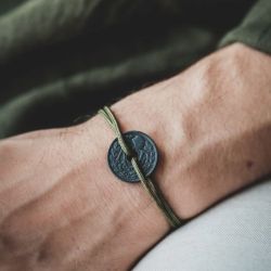Bracelet Le Sou Français  - le Charbon kaki