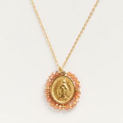 Palas Collier médaille Santa Maria Shiny Peach