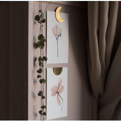 Poussières de rues - Bijou Mural aimanté Lune