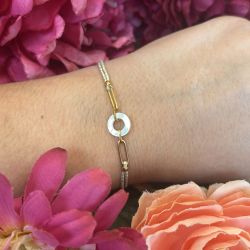 Bracelet élastique or Shine