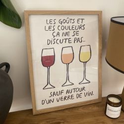 Affiche illustrées "Les goûts et les couleurs"