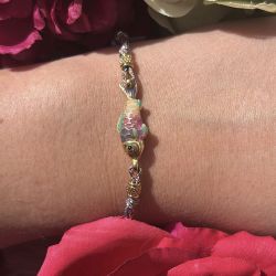 Bracelet poisson parme