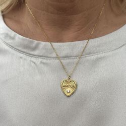 Collier Coeur d'amour doré