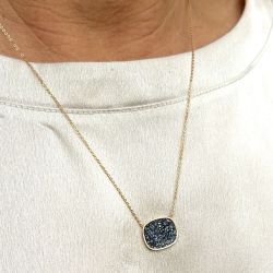 Collier Sunshine Bleu nuit Poëmia