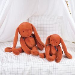 Peluche Lapin Made in France Potiron 56cm