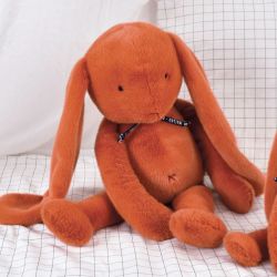 Peluche Lapin Made in France Potiron 70cm