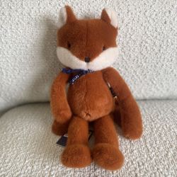 Peluche Renard Made in France fauve 37cm