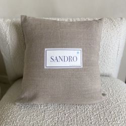 Coussin Personnalisé - Cadeau Naissance - Lin