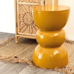 Bout de canapé Titou ocre D30 H45cm