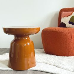 Bout de canapé Bibi ocre D40 H43cm
