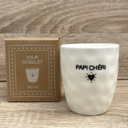 Gobelet message Papi chéri