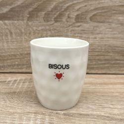 Gobelet message Bisous