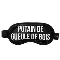 Masque gel « Putain de gueule de bois » noir