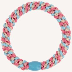 Elastique cheveux KKNEKKI - Mix Turquoise corail glitter