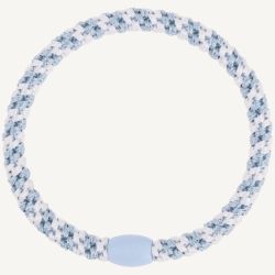 Elastique cheveux KKNEKKI - Fin mix Bleu ciel blanc