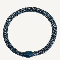 Elastique cheveux KKNEKKI - Fin bleu navy glitter