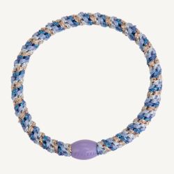 Elastique cheveux KKNEKKI - Fin Mix violet bleu or Glitter