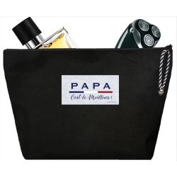 Trousse de Toilette Homme - Enduit Noir