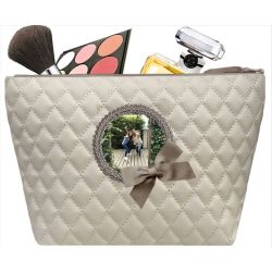 Trousse de Toilette Femme - Matelassé Ecru