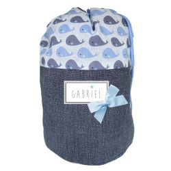 Sac à dos personnalisé bébé - Baleine