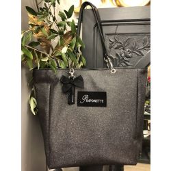 Sac Cabas Personnalisé - Scintillant noir