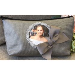 Trousse Personnalisée - Scintillant gris