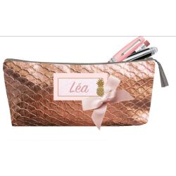 Trousse Scolaire Personnalisée - Ecaille or cuivré