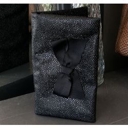 Porte Monnaie plat Saya Noir