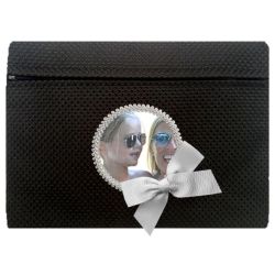 Pochette Trendy Tweed noir