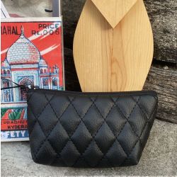 Porte monnaie Matelassé Noir
