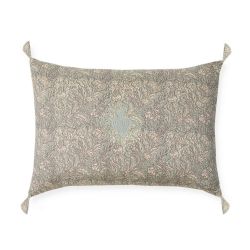 Coussin 40x60 - Floral Vert de gris Boncoeurs 