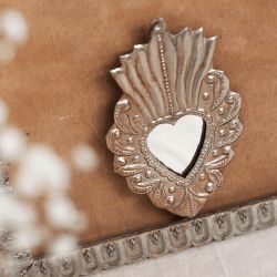 Ex-Voto Miroir Aza argent Boncoeurs 