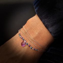 Bracelet Collier Glint India Amethyste