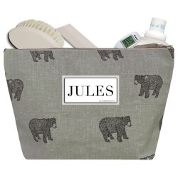 Trousse de Toilette Bébé - Ours kaki