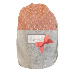 Sac à dos personnalisé bébé Fille - Japa corail