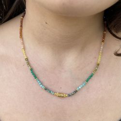 Collier Rainbow - bleu