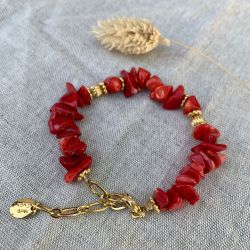 Bracelet June - corail bambou 