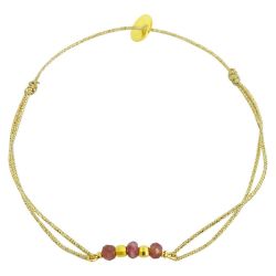 Bracelet 3 pierres - tourmaline