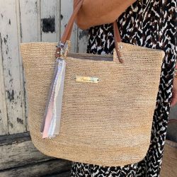 Sac raphia makana - paille