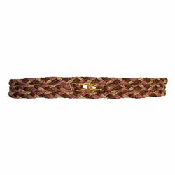 Bracelet 3 tours You & Me en corde de Basse - bois de rose 