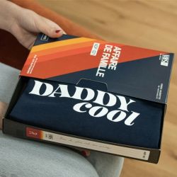 T-Shirt Daddy cool bleu marine