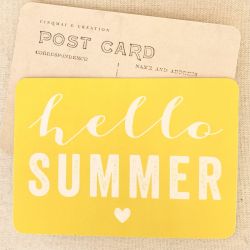 Carte Cinq Mai Hello Summer