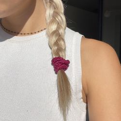 Elastique cheveux KKNEKKI - Fuchsia Glitter