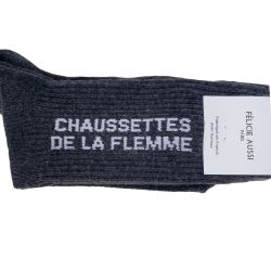 Félicie Aussi - Chaussettes de la Flemme gris