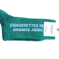 Félicie Aussi - Chaussettes des Grands jours à Paillettes